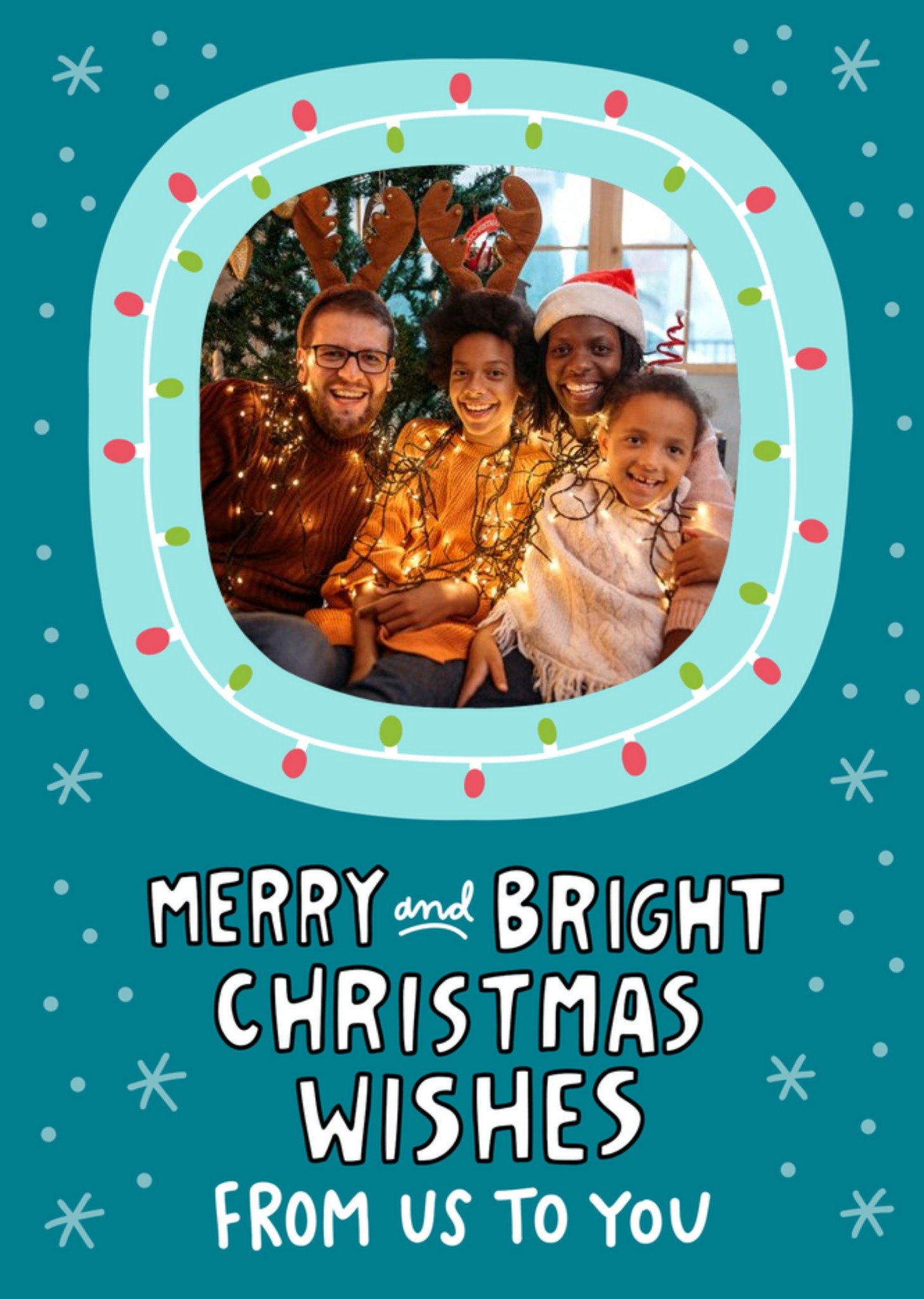 From Us To You Christmas Photo Upload Card Ecard