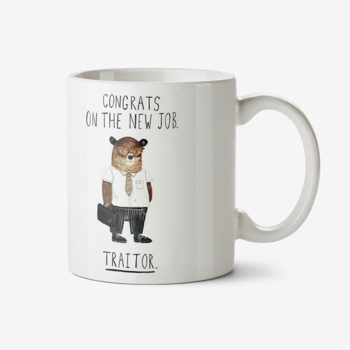 Jolly Awesome Funny Traitor Leaving for New Job mug