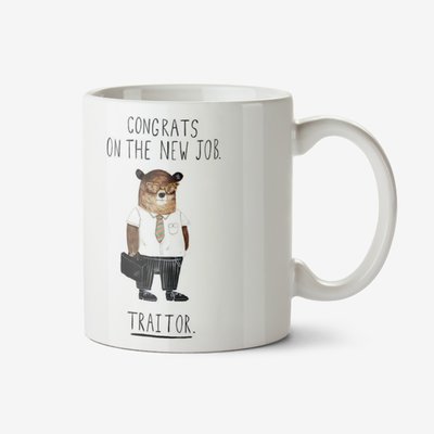 Jolly Awesome Funny Traitor Leaving for New Job mug