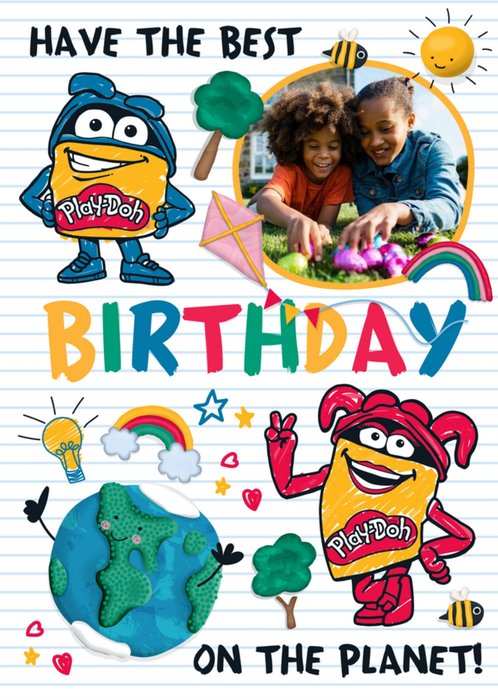Play Doh Best Birthday On The Planet Photo Upload Card By Hasbro