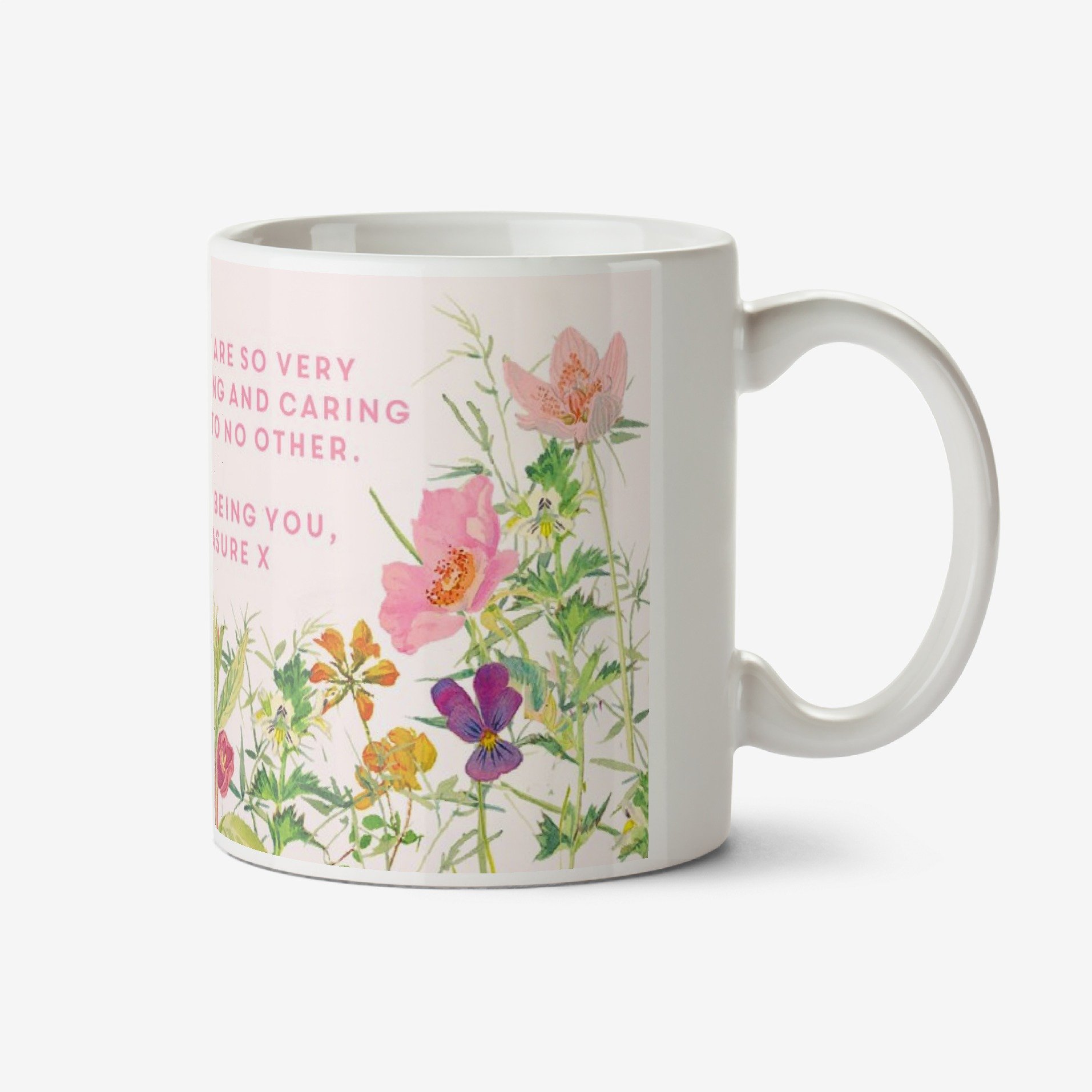 Edwardian Lady Floral Verse Mug Ceramic Mug