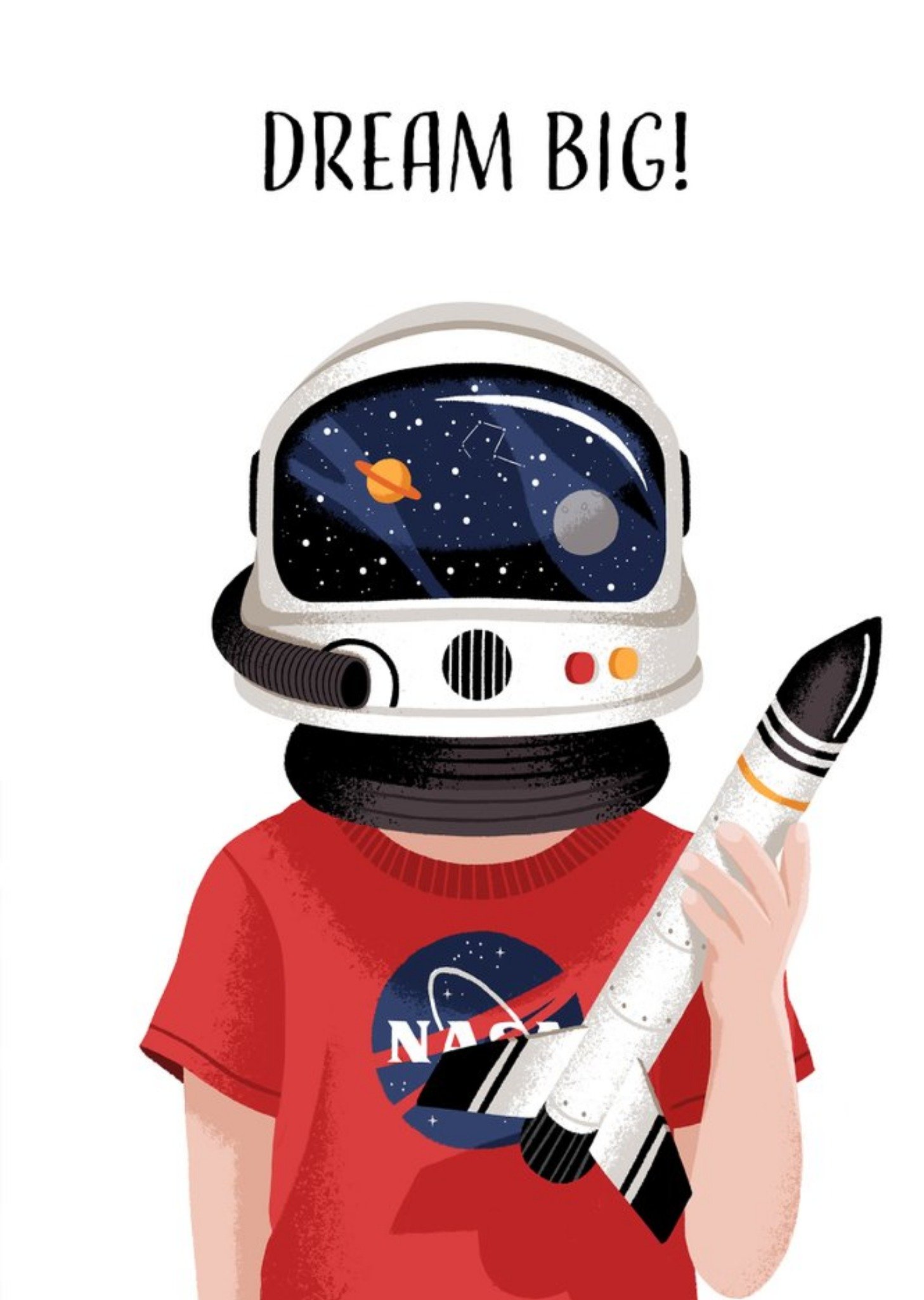 Folio Astronaut Dream Big Birthday Card Ecard