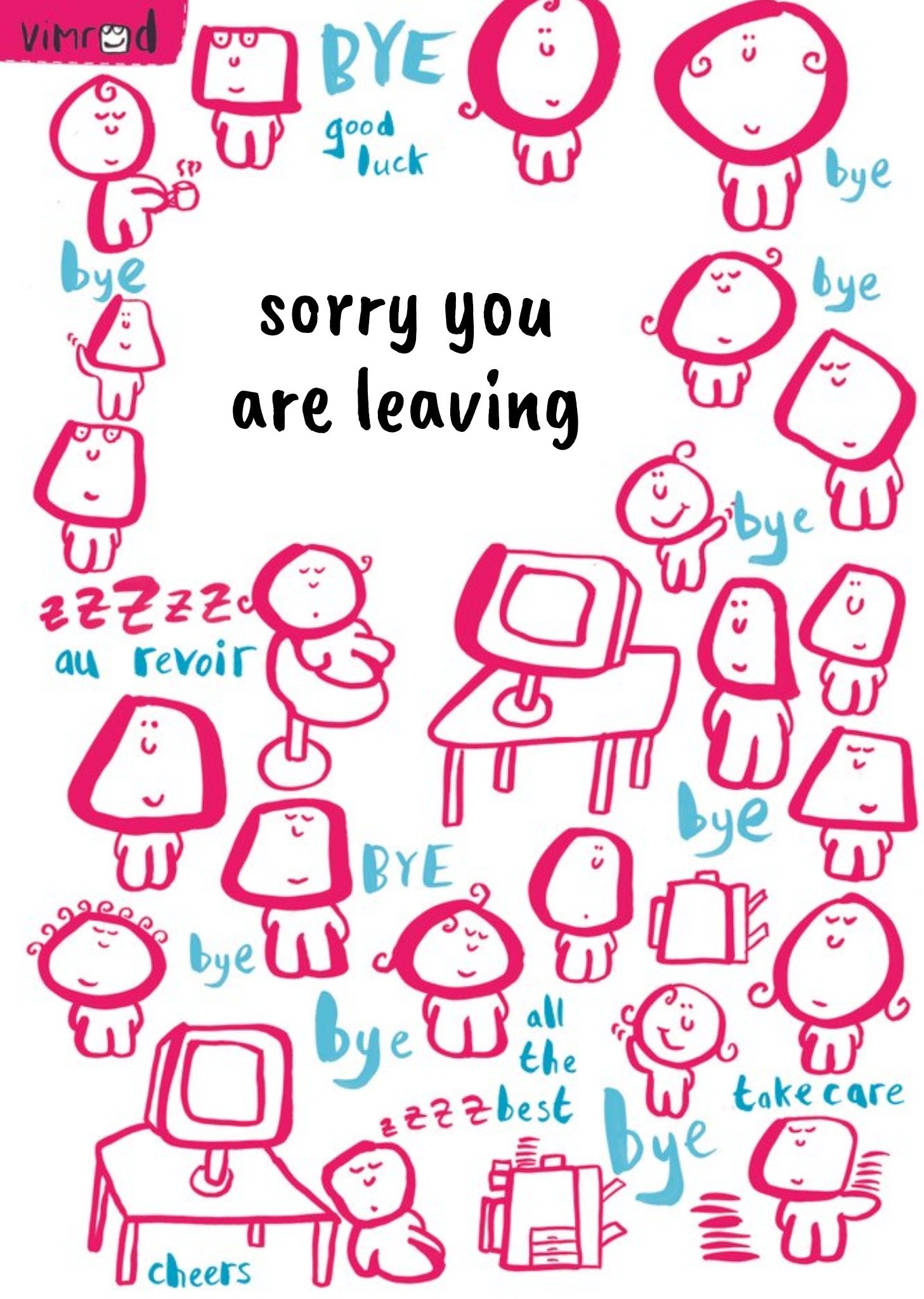 Other Ice Bye Bye Personalised Sorry You're Leaving Card Ecard