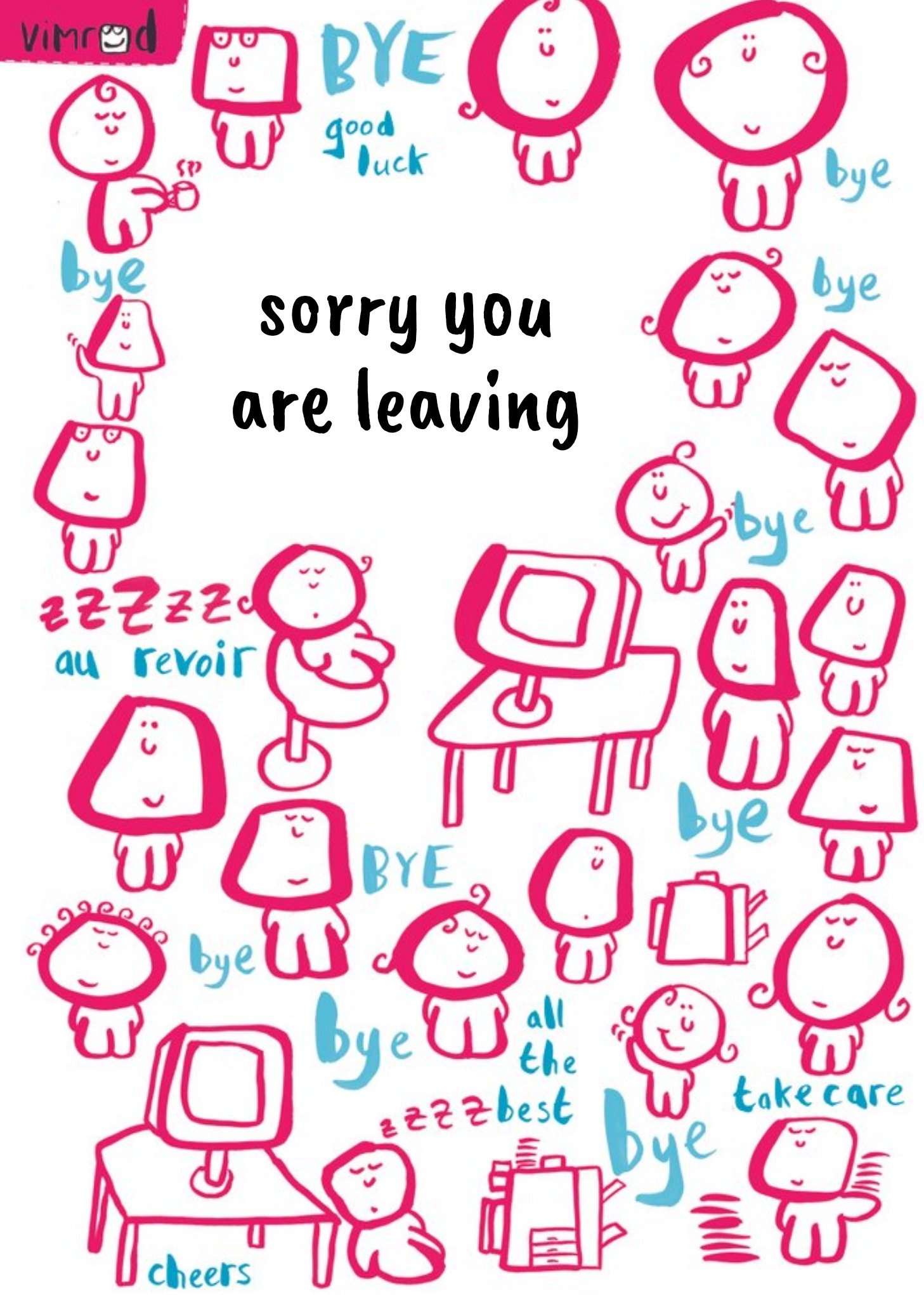 Other Ice Bye Bye Personalised Sorry You're Leaving Card