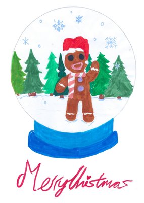 Oscar’s Kids Charity Gingerbread Man Christmas Card