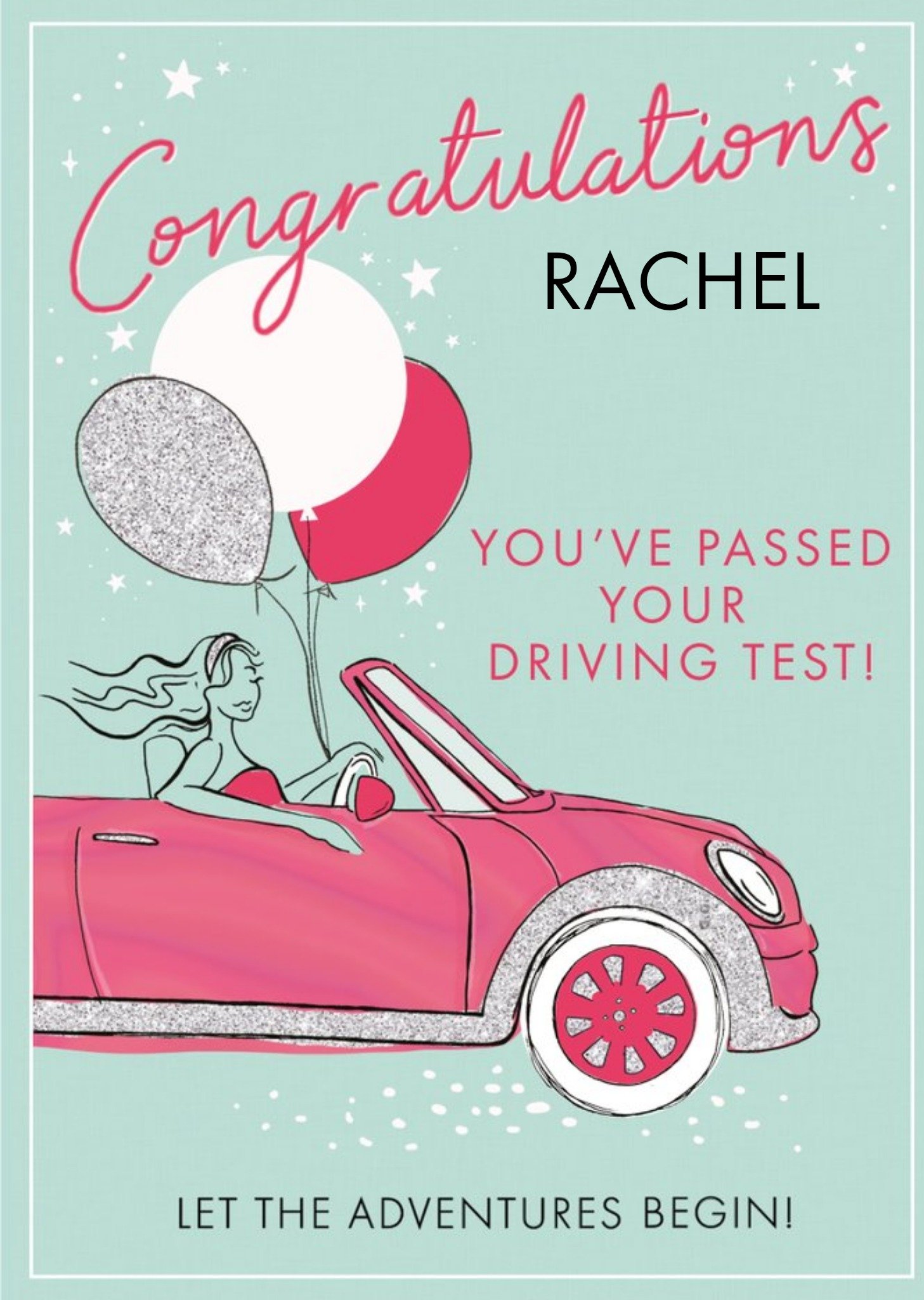 Moonpig Clintons You've Passed Your Driving Test Congratulations Card, Large