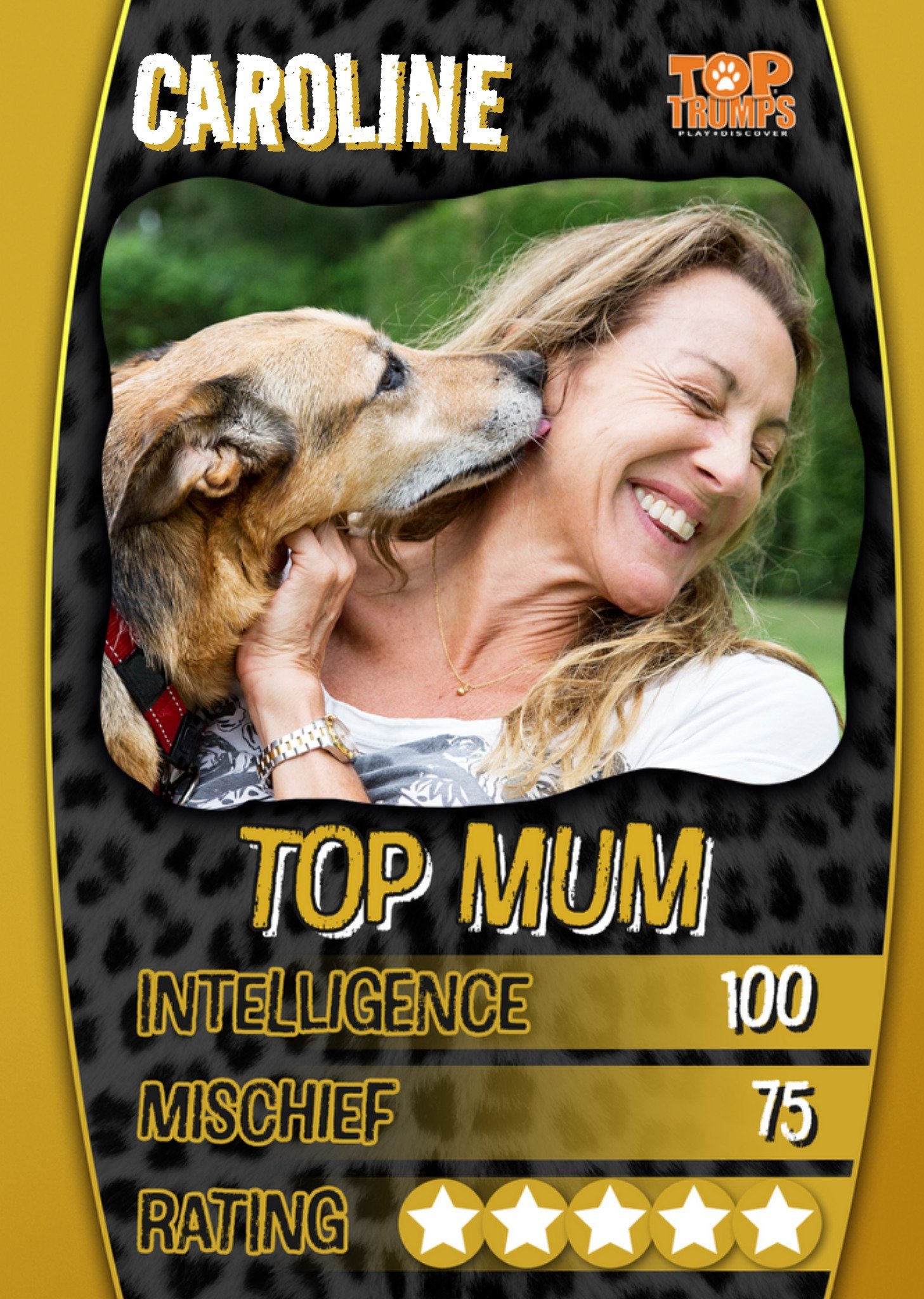 Other Top Trumps Top Mum Photo Upload Birthday Card, Large