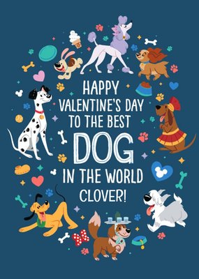 Disney Best Dog In The World Valentine's Card