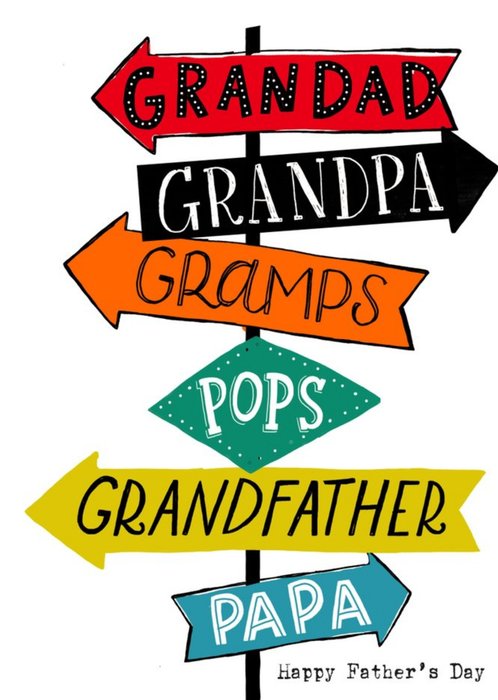Grandad Sign Card
