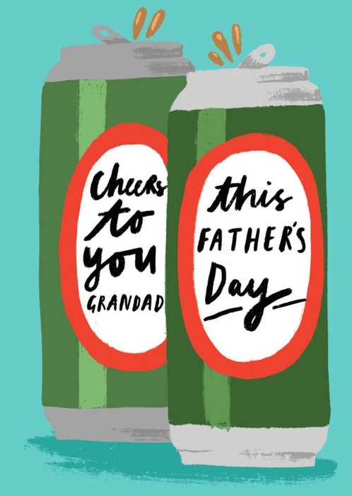 Katy Welsh Cheers To You Grandad Father's Day Card