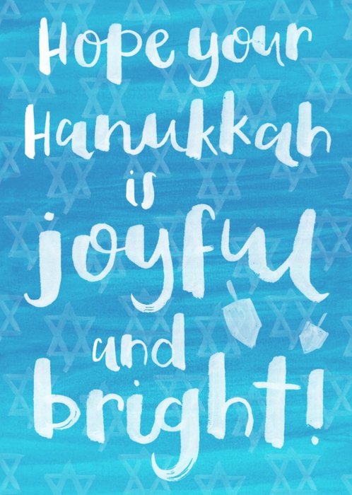 Hope Your Hanukkah Is Joyful And Bright Personalised Happy Hanukkah Card