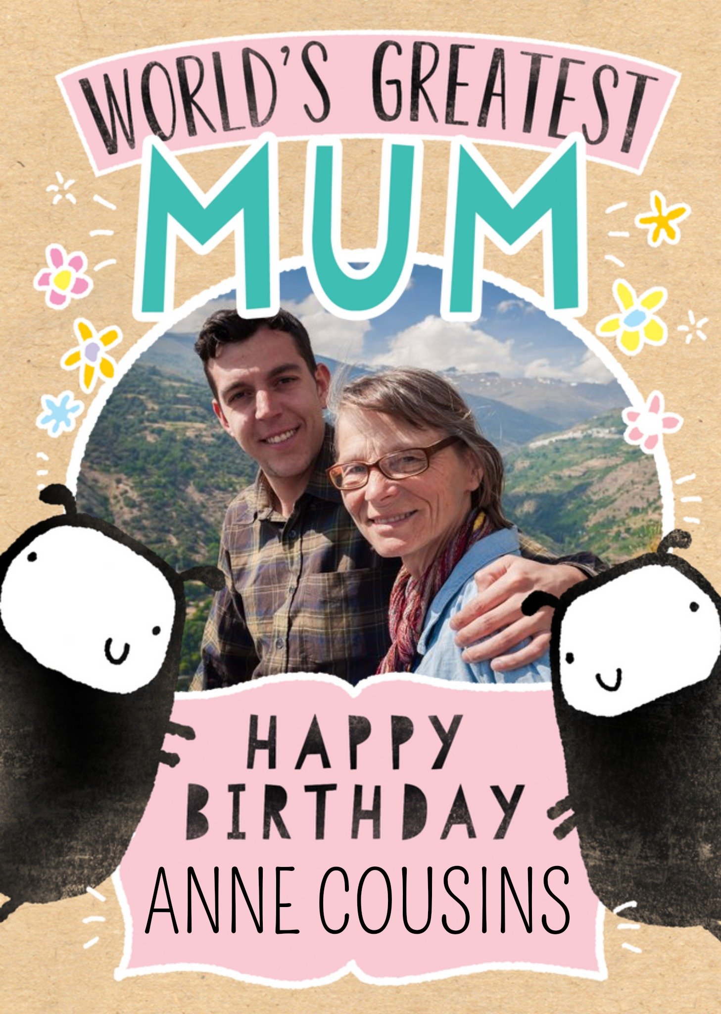 Worlds Greatest Mum Photo Upload Card Ecard