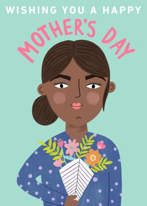 Yay Today Illustrated Wishing You a Happy Mother's Day Card