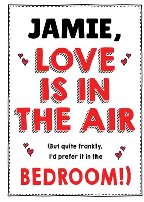 Jam and Toast Love Is In The Air Funny Valentines Day Card