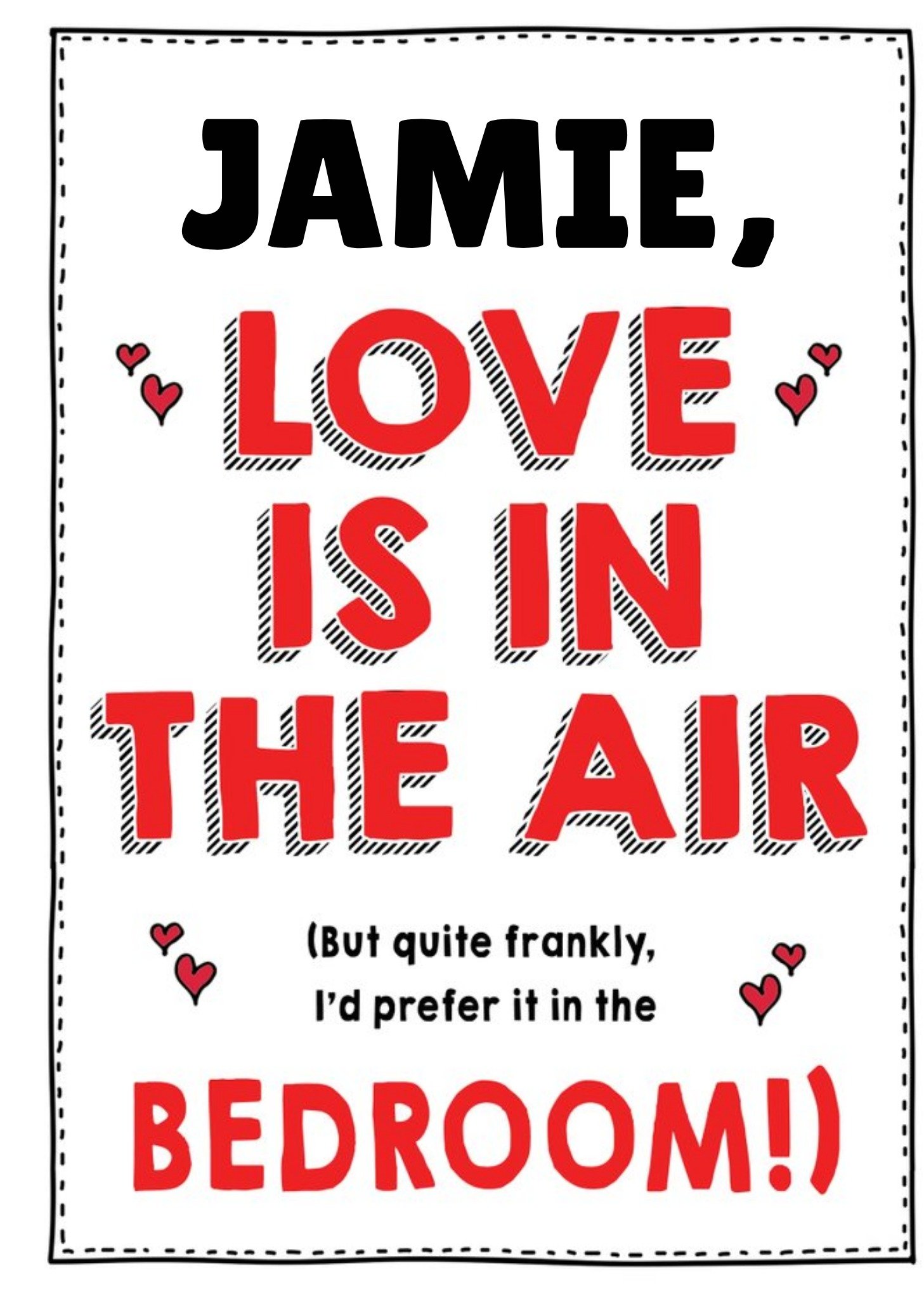 Moonpig Jam And Toast Love Is In The Air Funny Valentines Day Card, Large
