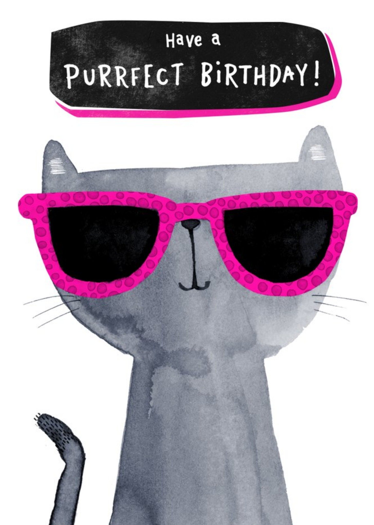 Cute Have A Purrfect Birthday Cat Card Ecard