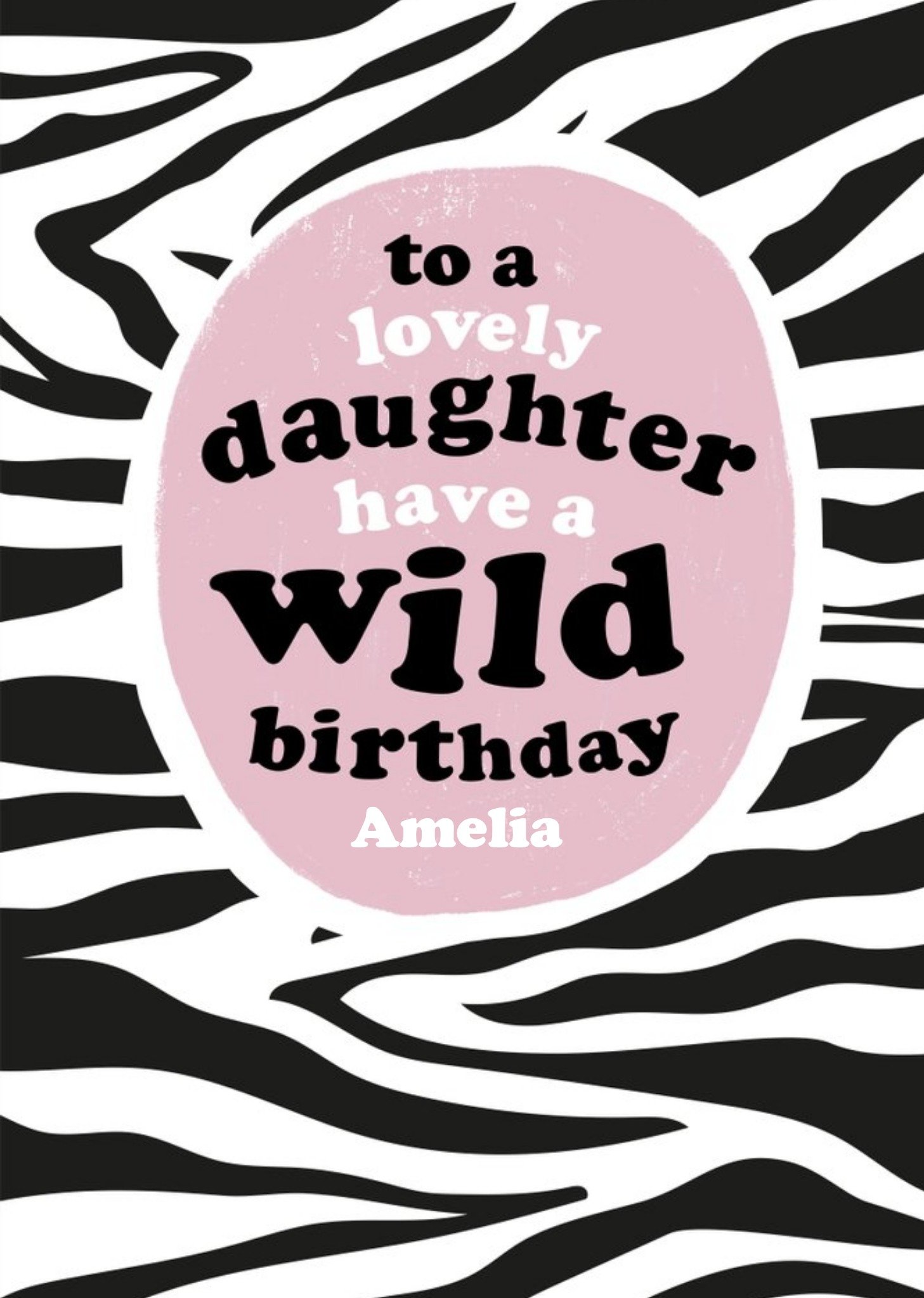 Other So Groovy To A Lovely Daughter Have A Wild Birthday Card, Large