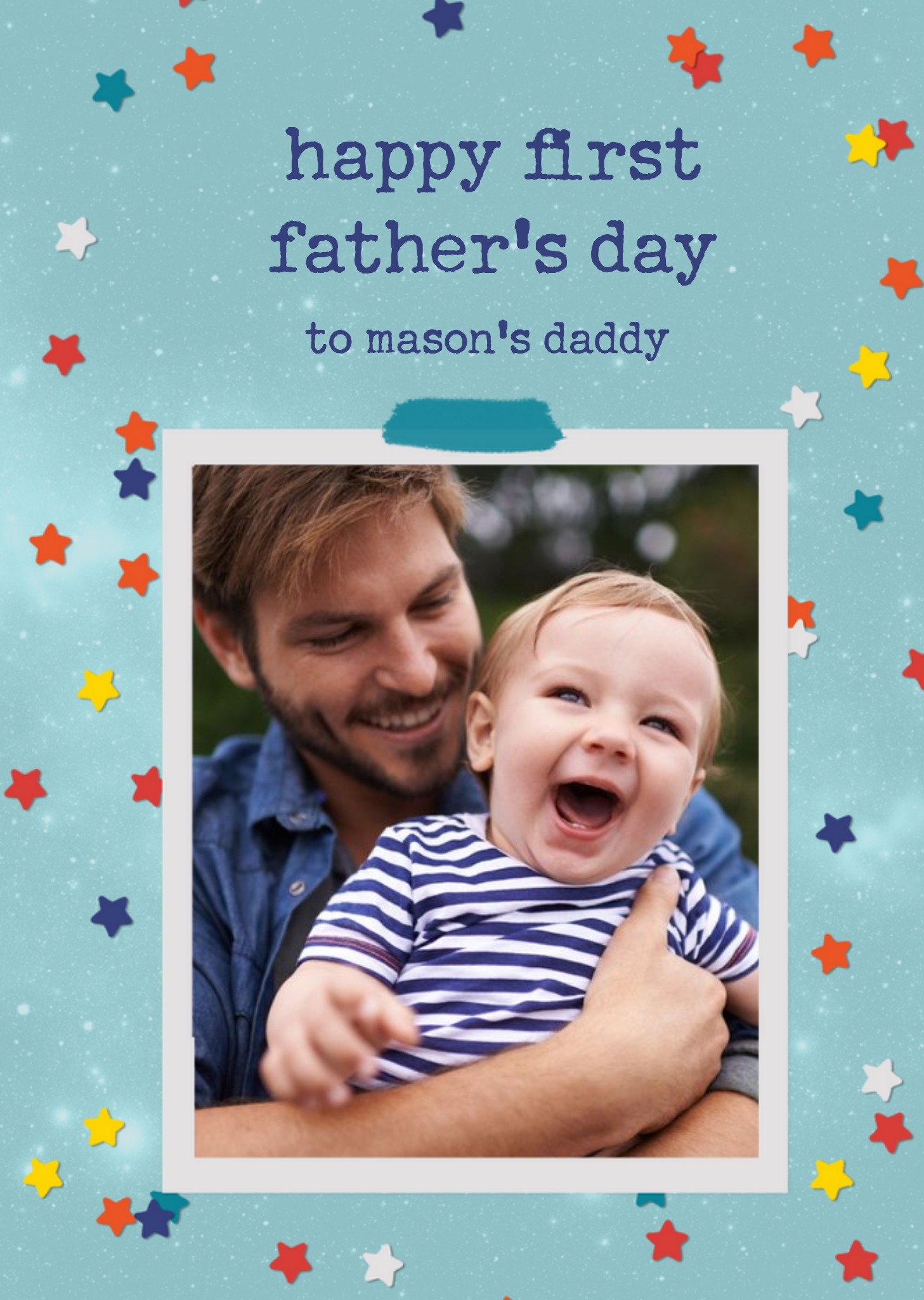 Photo Upload First Father's Day Card Ecard