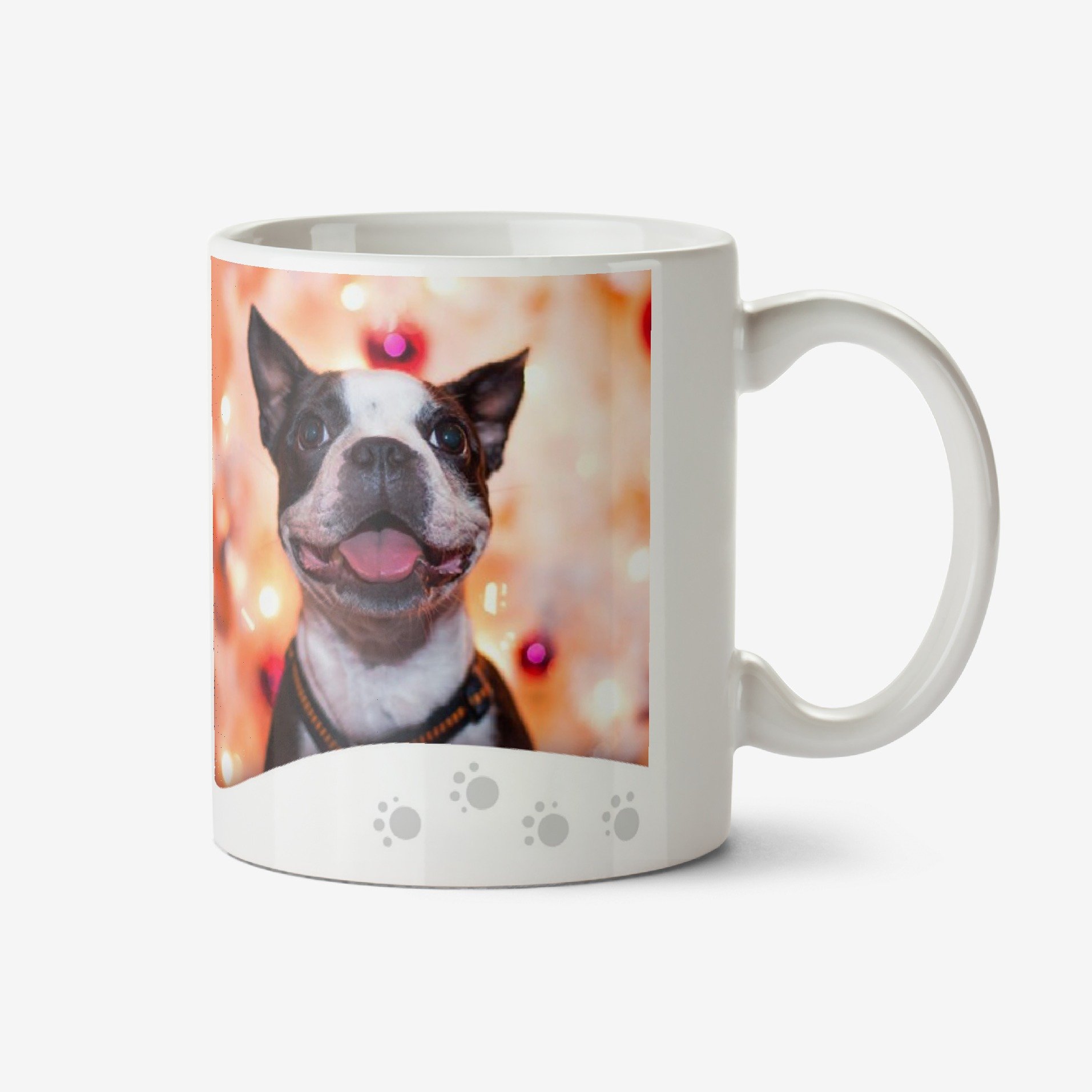 Merry Christmas From Dog Photo Upload Mug Ceramic Mug