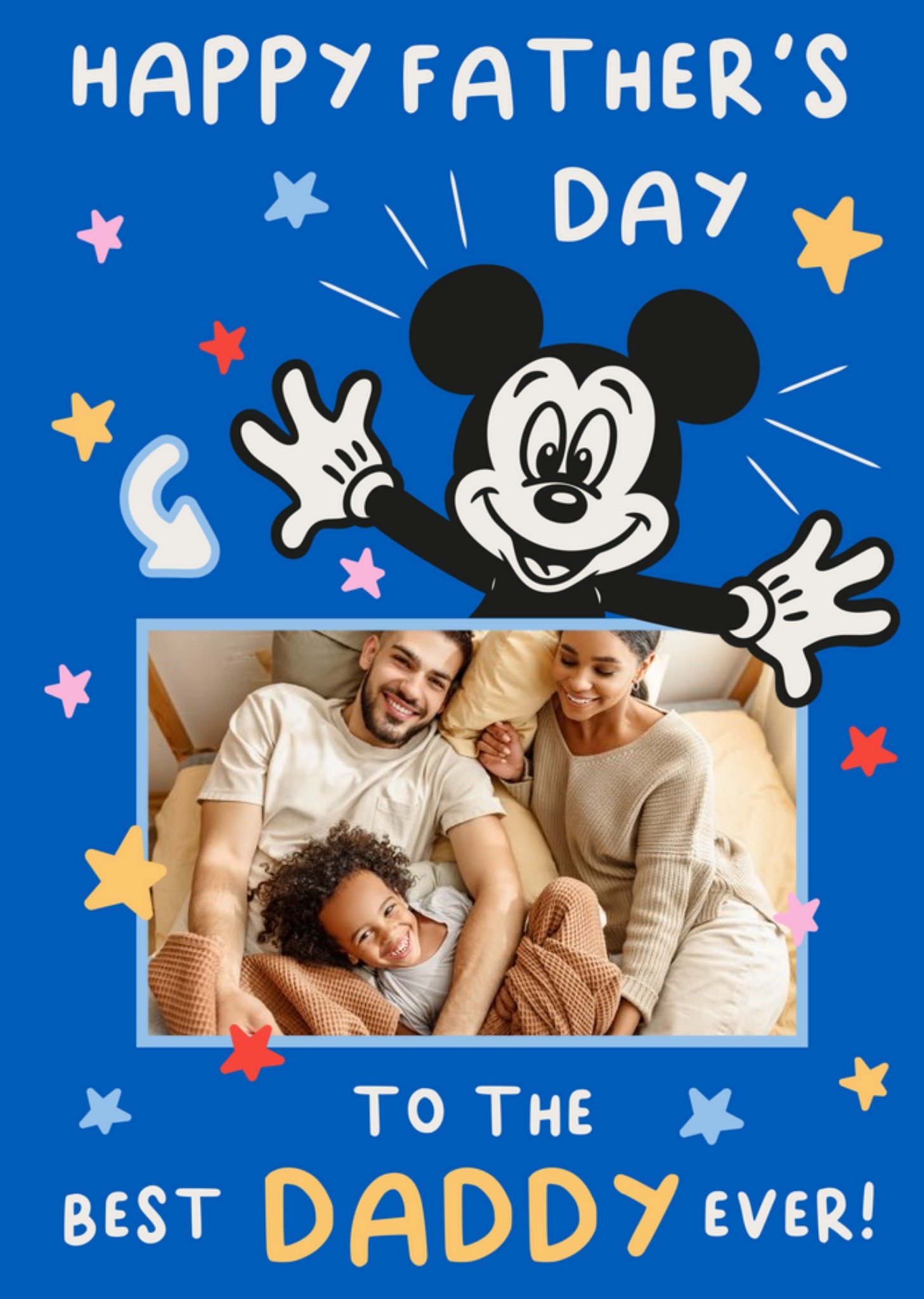 Disney Mickey Mouse Father's Day Photo Upload Card Ecard