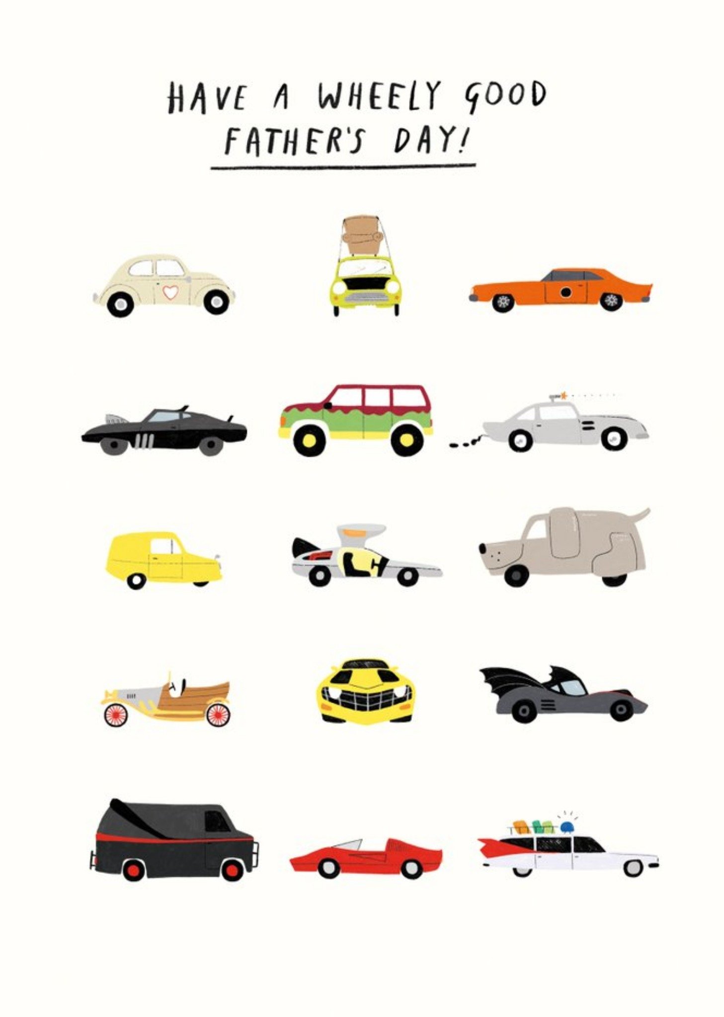 Transformers Pigment 20th Century Icons Cars Father's Day Card