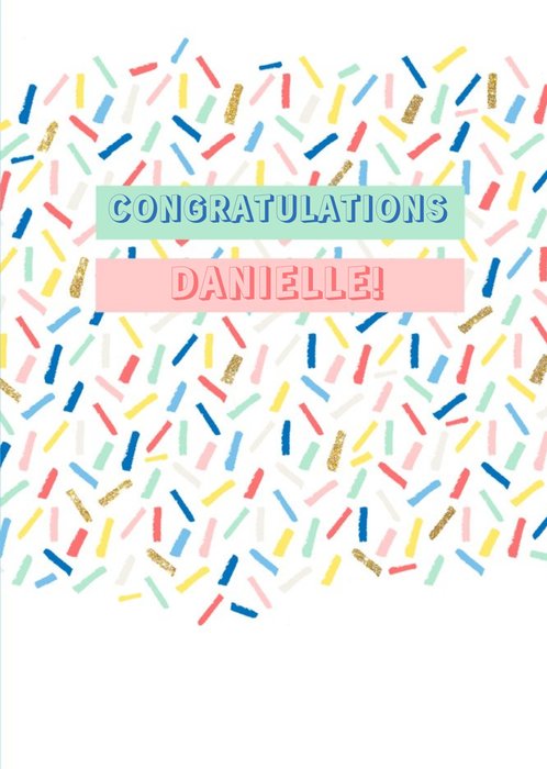 Confetti Congratulations Card
