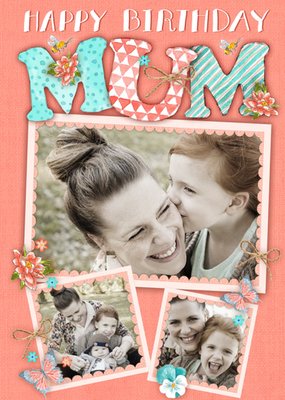 Photo Birthday Card For Mum