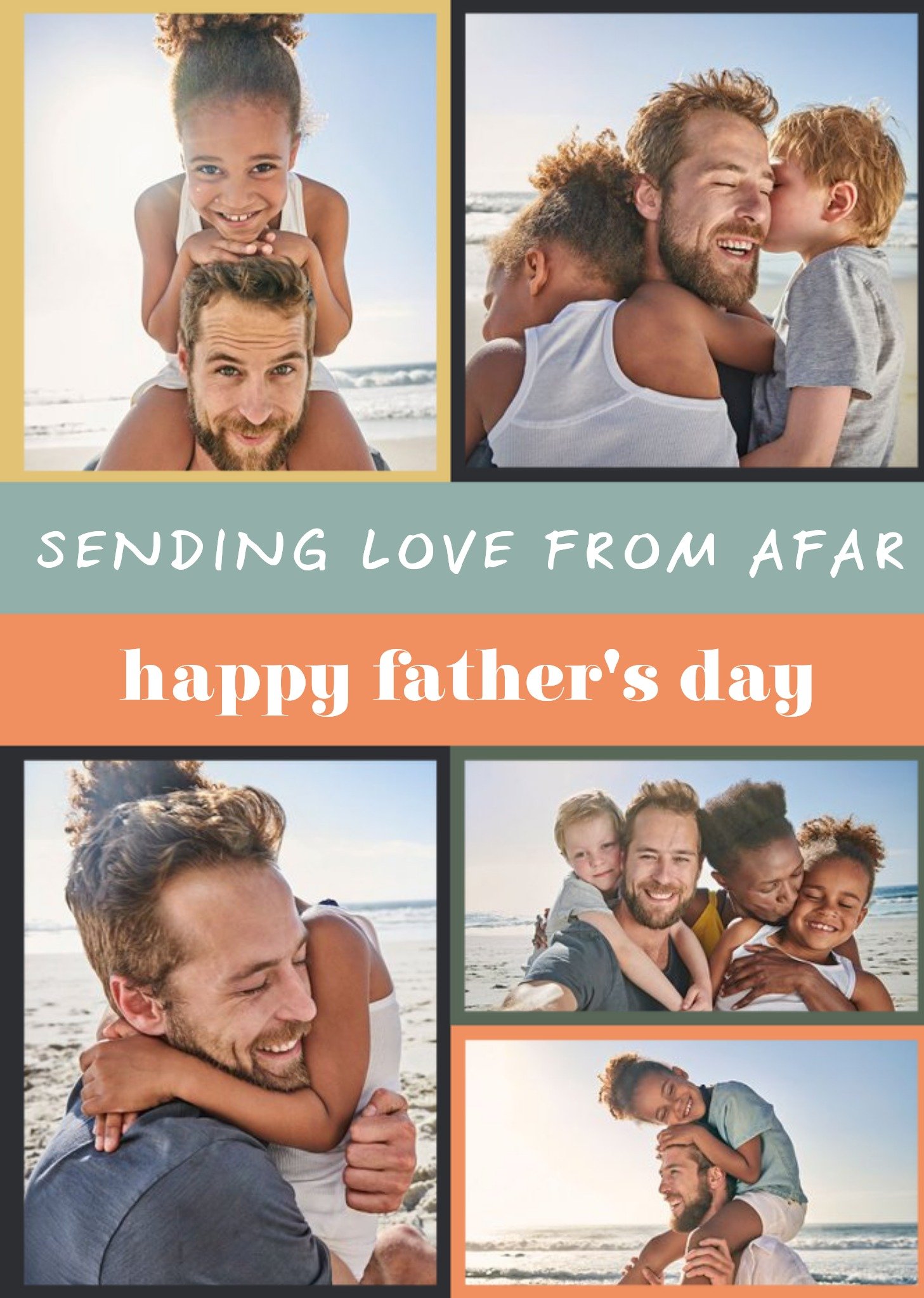 Moonpig Euphoria Sending Love From Afar Photo Upload Father's Day Card Ecard