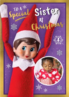 Elf On The Shelf To A Special Sister Christmas Card