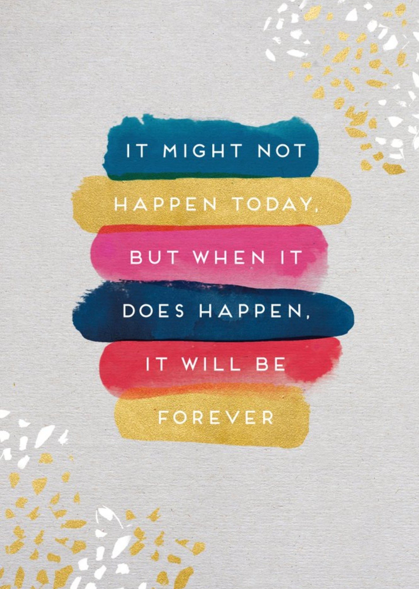 It Might Not Happen Today Postponed Wedding Card Ecard