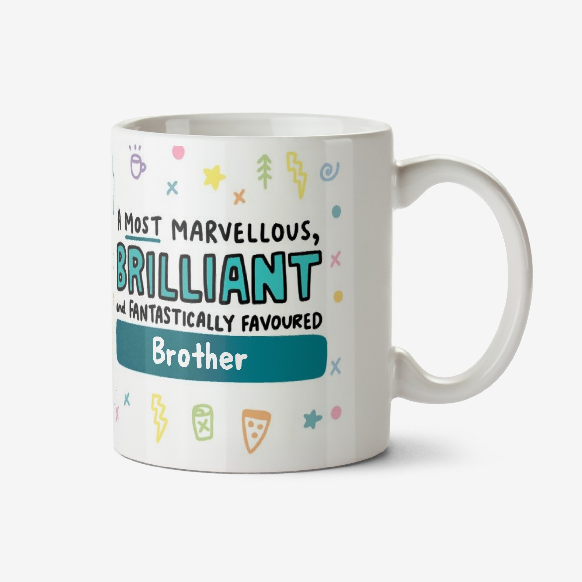 Moonpig Marvellous Brilliant Funny Typographic Mug Ceramic Mug