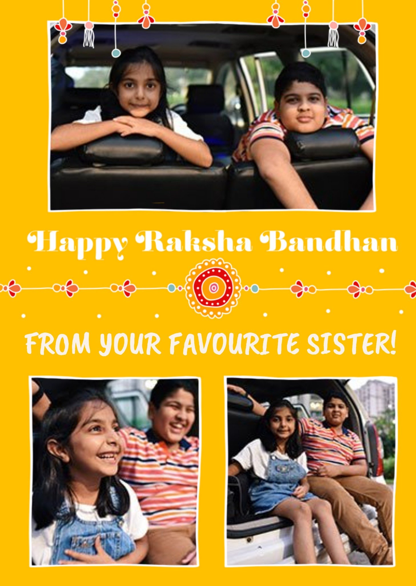 Pink City Raksha Bandhan Photo Upload Brother Bhai Card Ecard