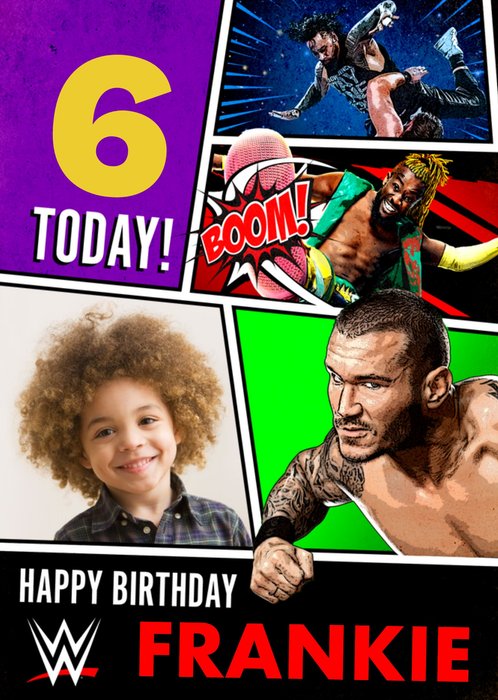 WWE 6 Today Photo Upload Birthday Card
