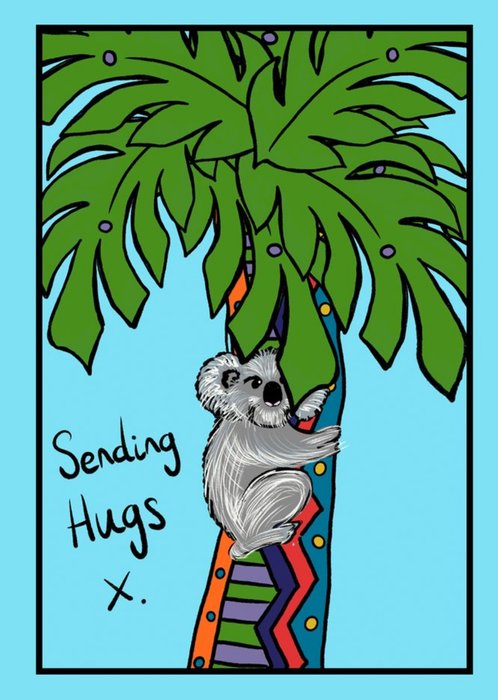 Koala Sending Hugs Card