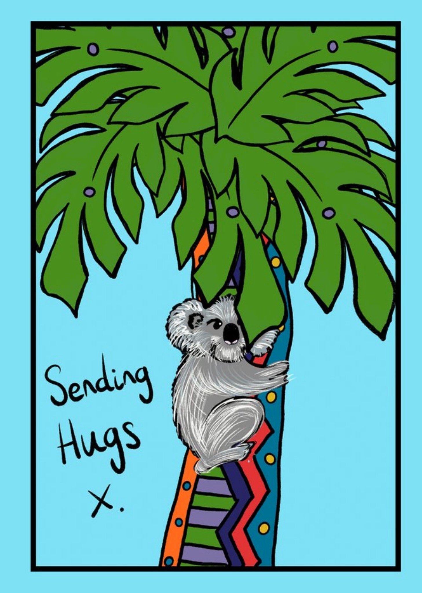 Moonpig Koala Sending Hugs Card Ecard