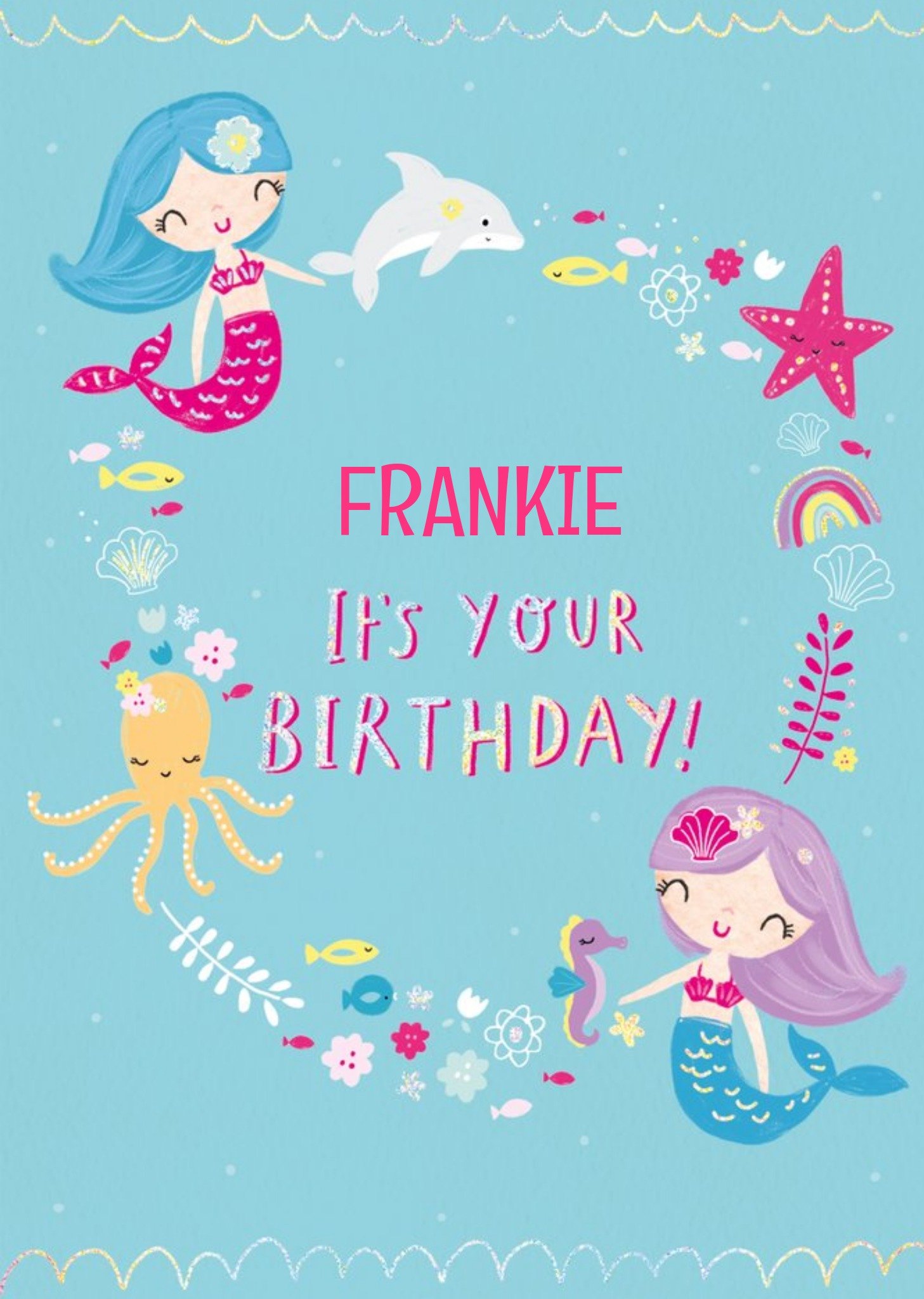 Clintons Mermaids Ocean Playful Birthday Card Ecard