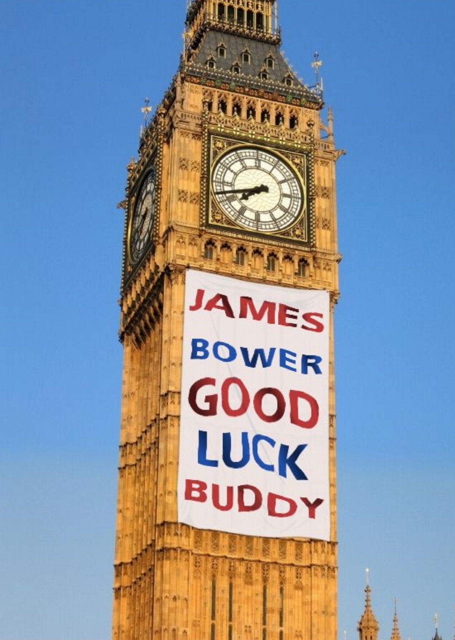 Personalised Big Ben Good Luck Card