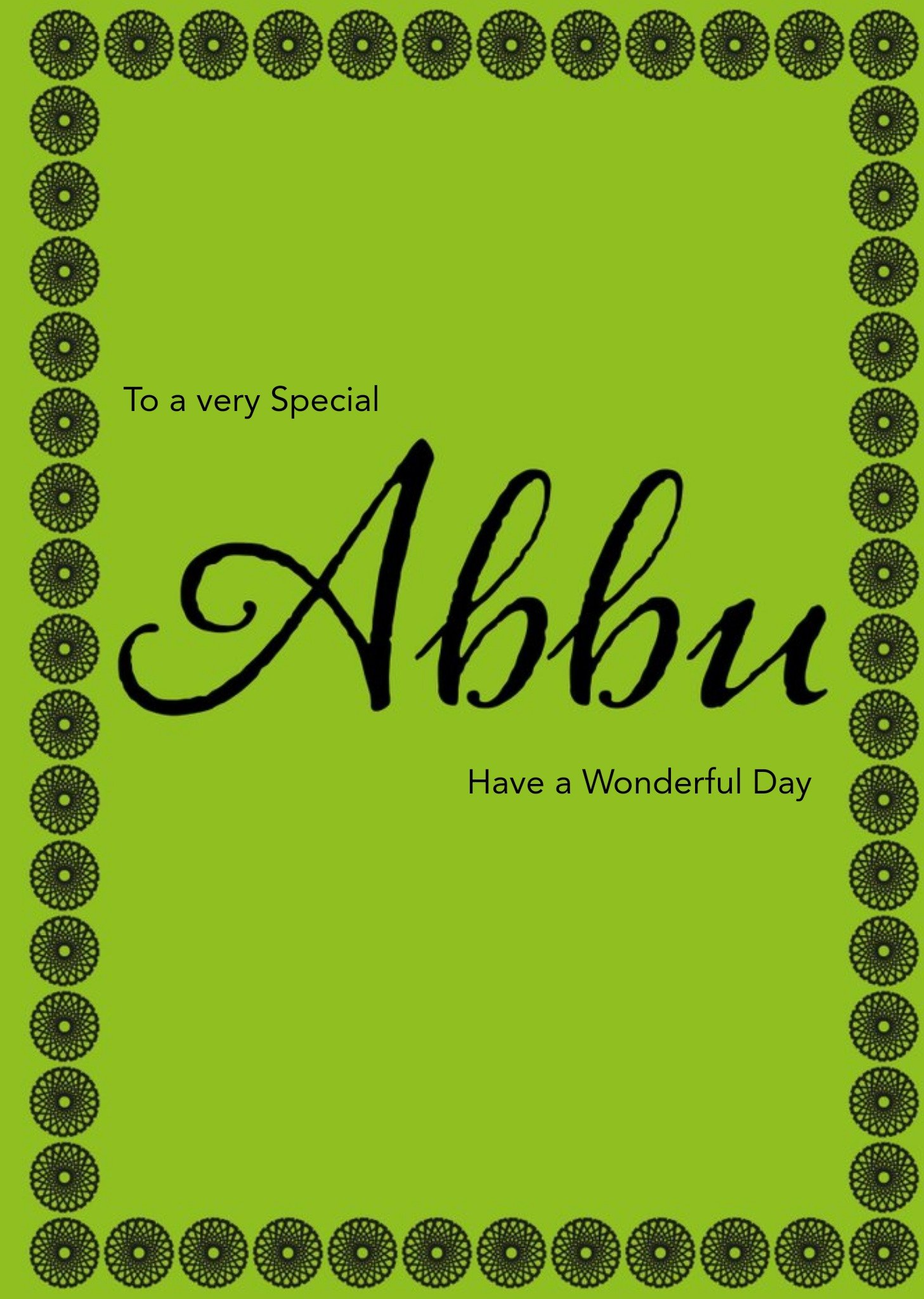 Eastern Print Studio To A Very Special Abbu Islamic Birthday Card Ecard