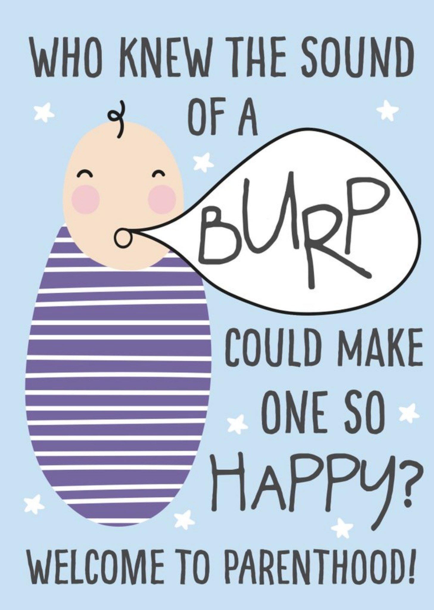 Moonpig Heinz Poonami The Sound Of A Burp New Baby Card, Large