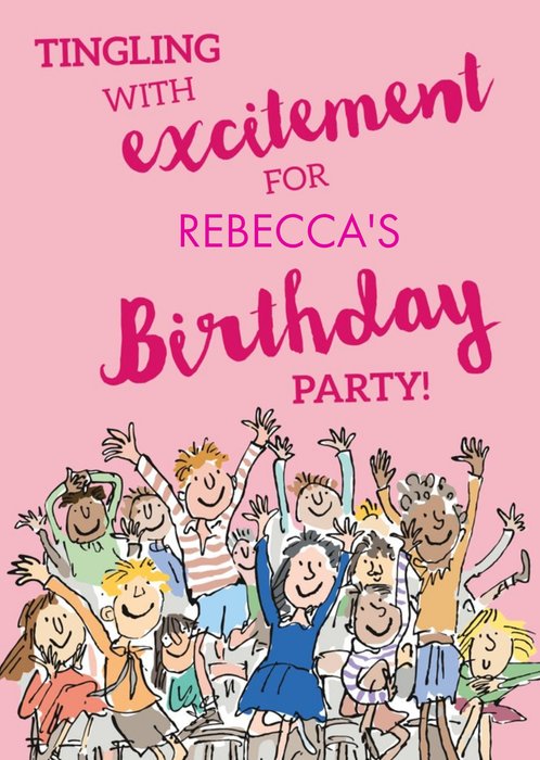 Tingling With Excitement Birthday Party Invitation