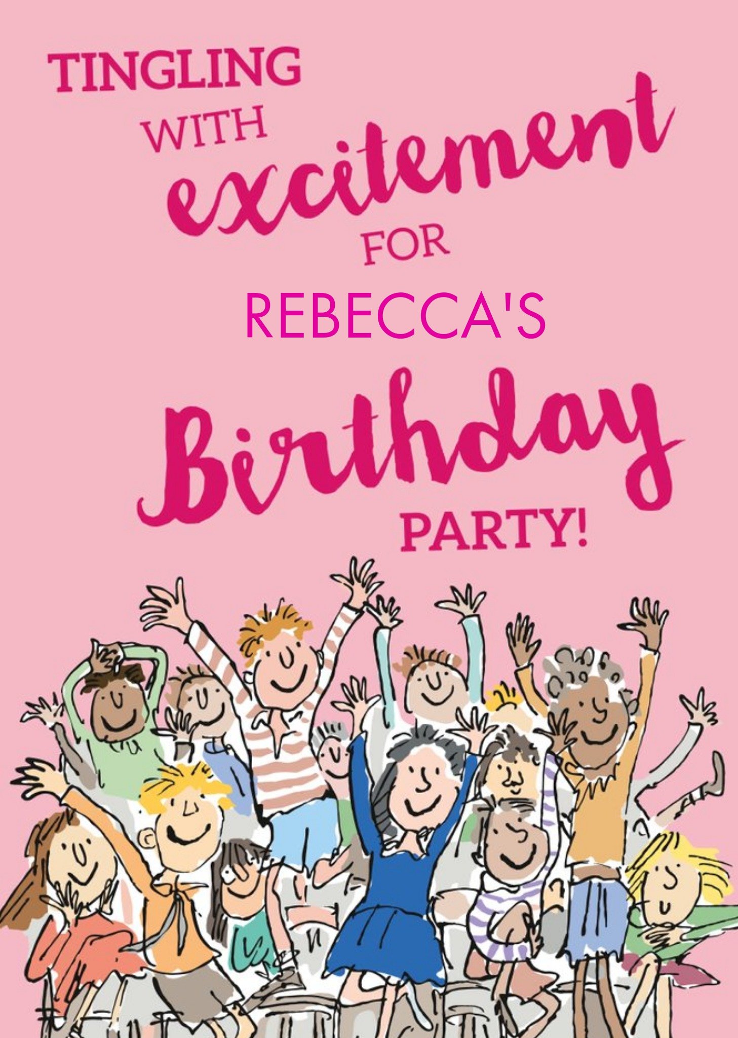 Tingling With Excitement Birthday Party Invitation Ecard