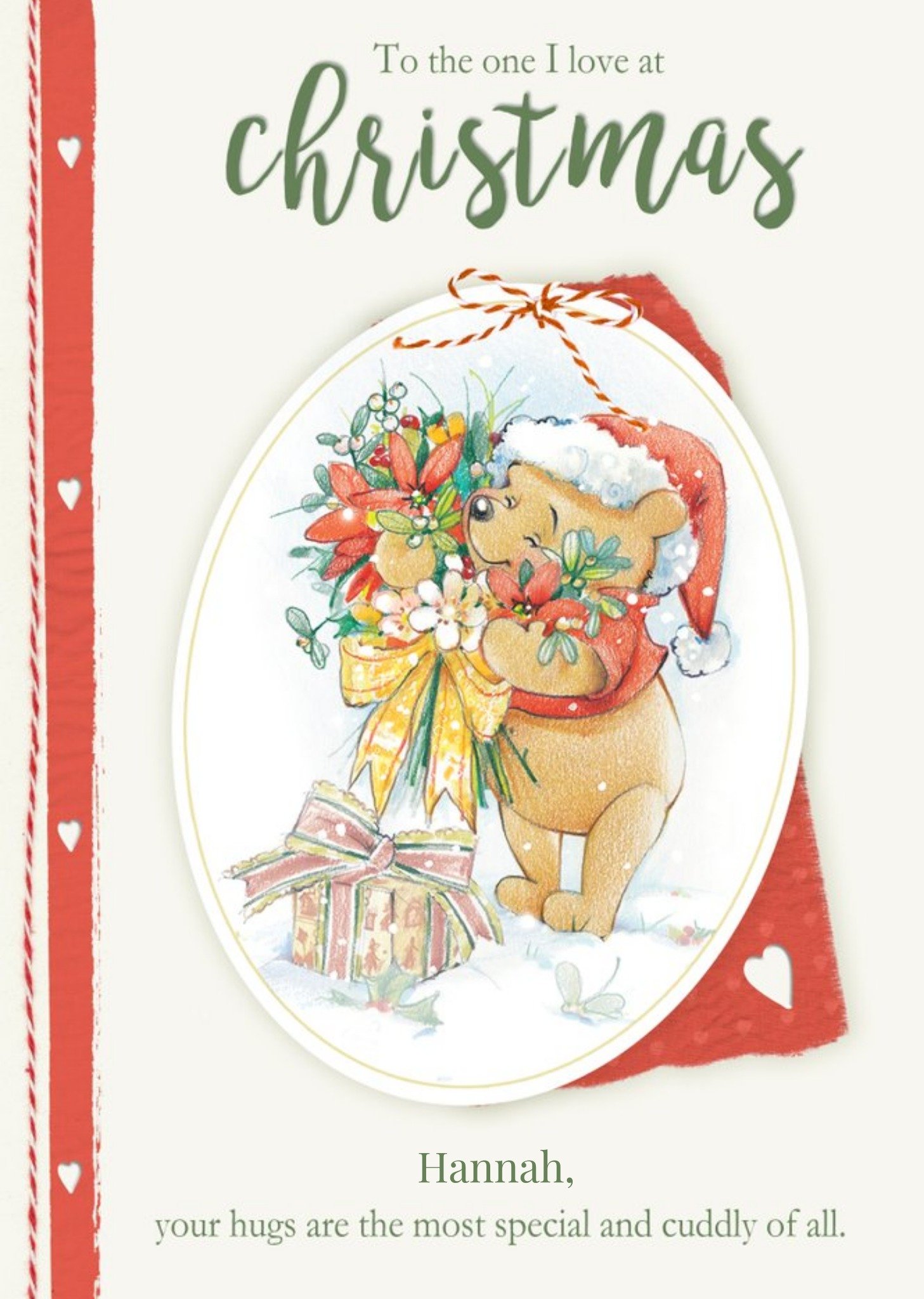 Disney Winnie The Pooh The One I Love Christmas Card Ecard