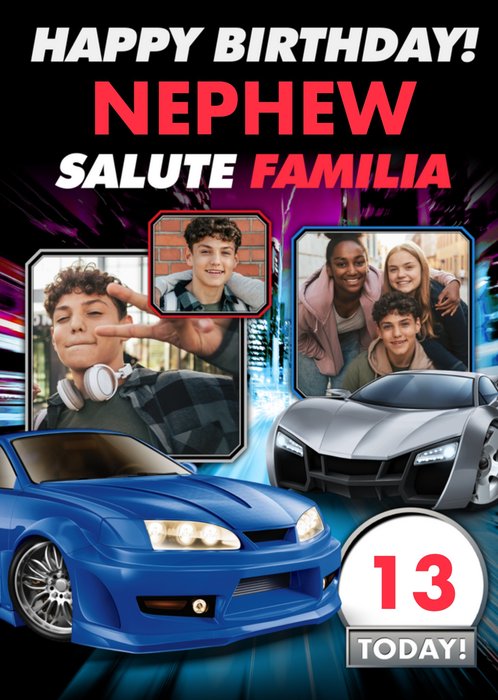 Fast and Furious Photo Upload Birthday Card | Moonpig