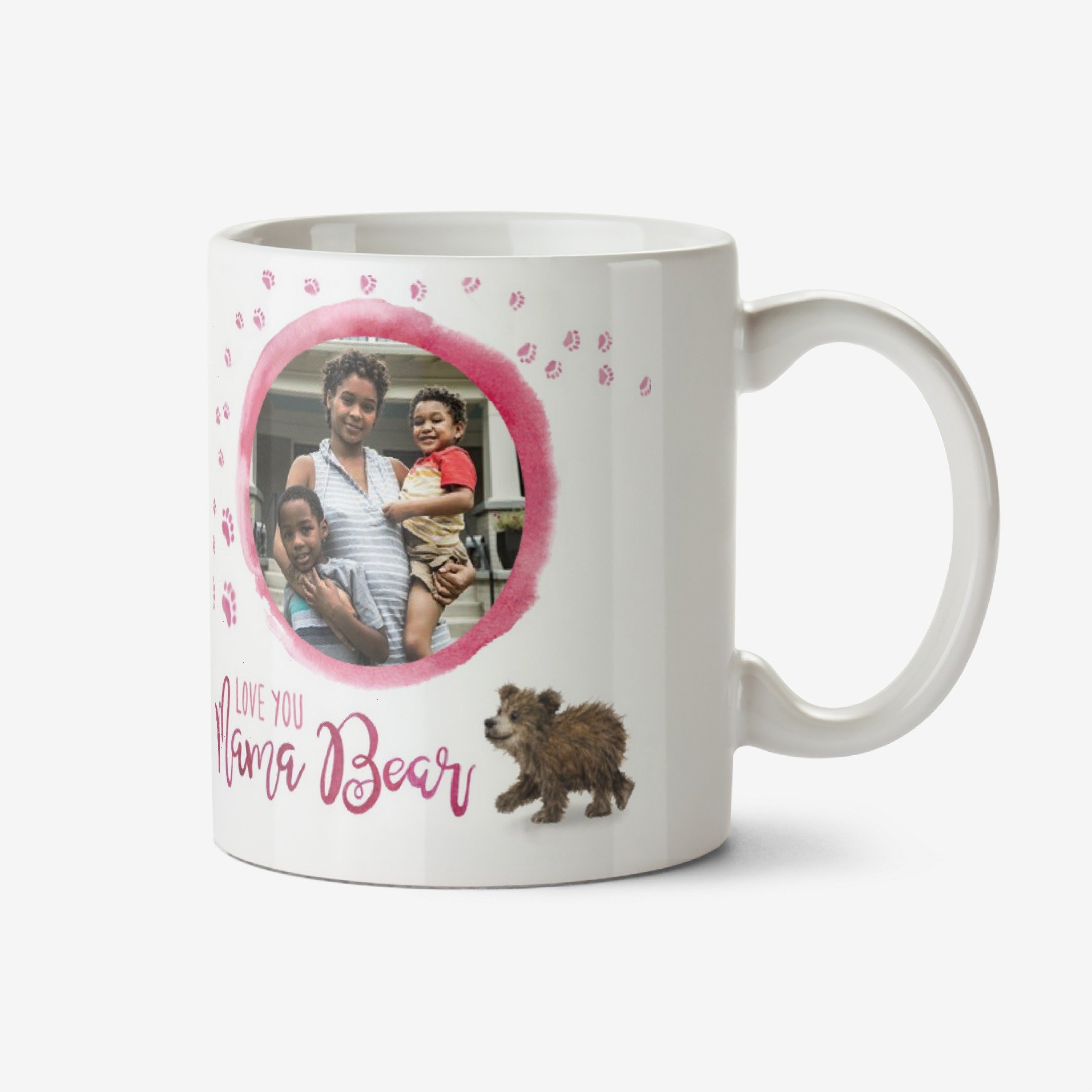 Moonpig Citrus Bunn - Illustrated Mama Bear And Cub. Love You Mama Bear Photo Upload Mug Ceramic Mug