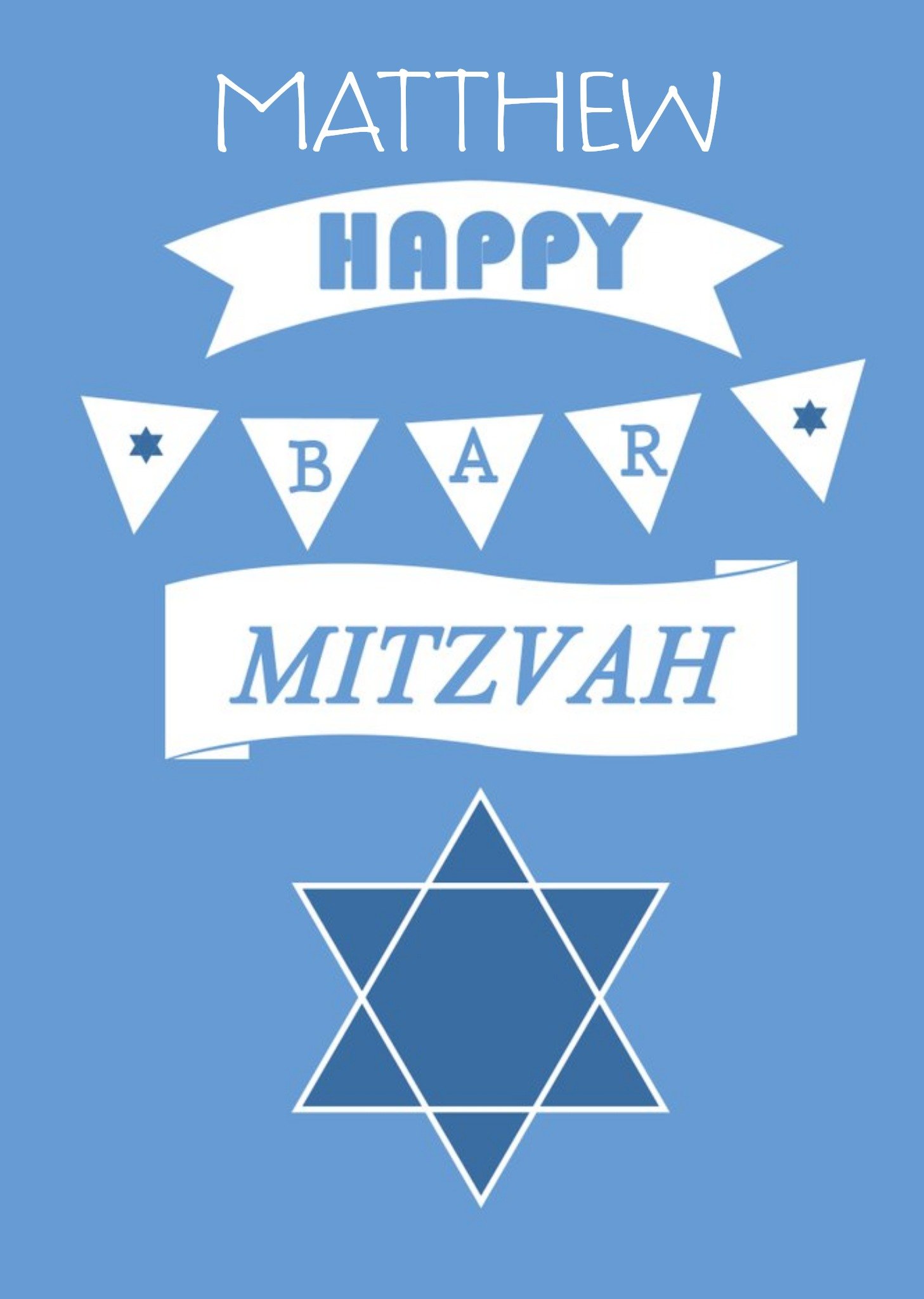 Bar Mitzvah Card