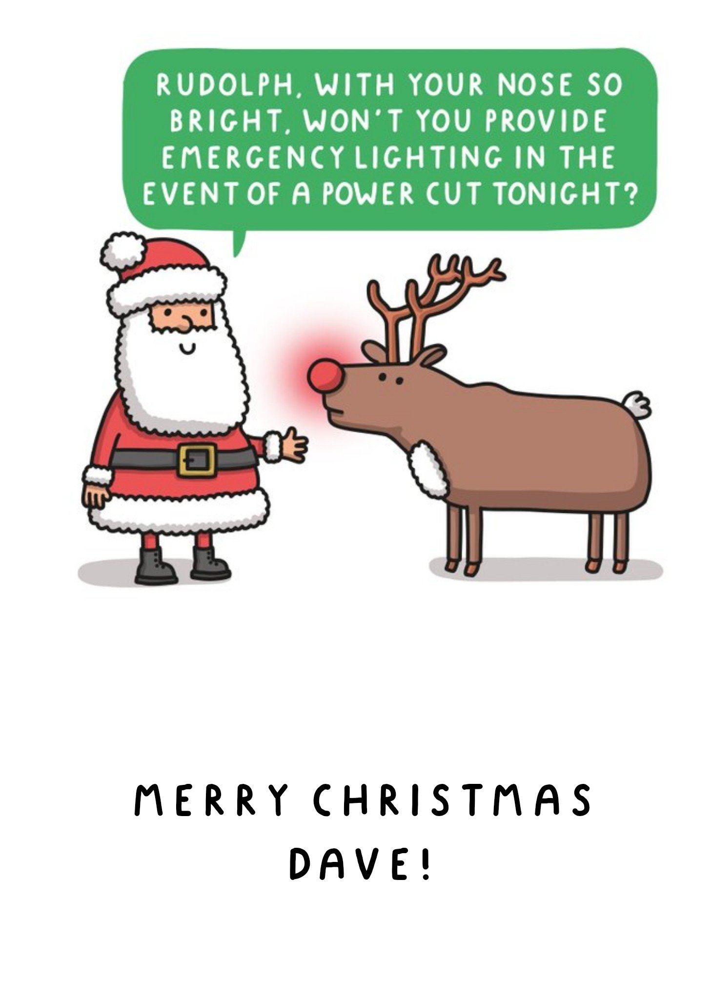 Emergency Lighting In The Event Of A Power Cut Tonight Funny Christmas Card Ecard