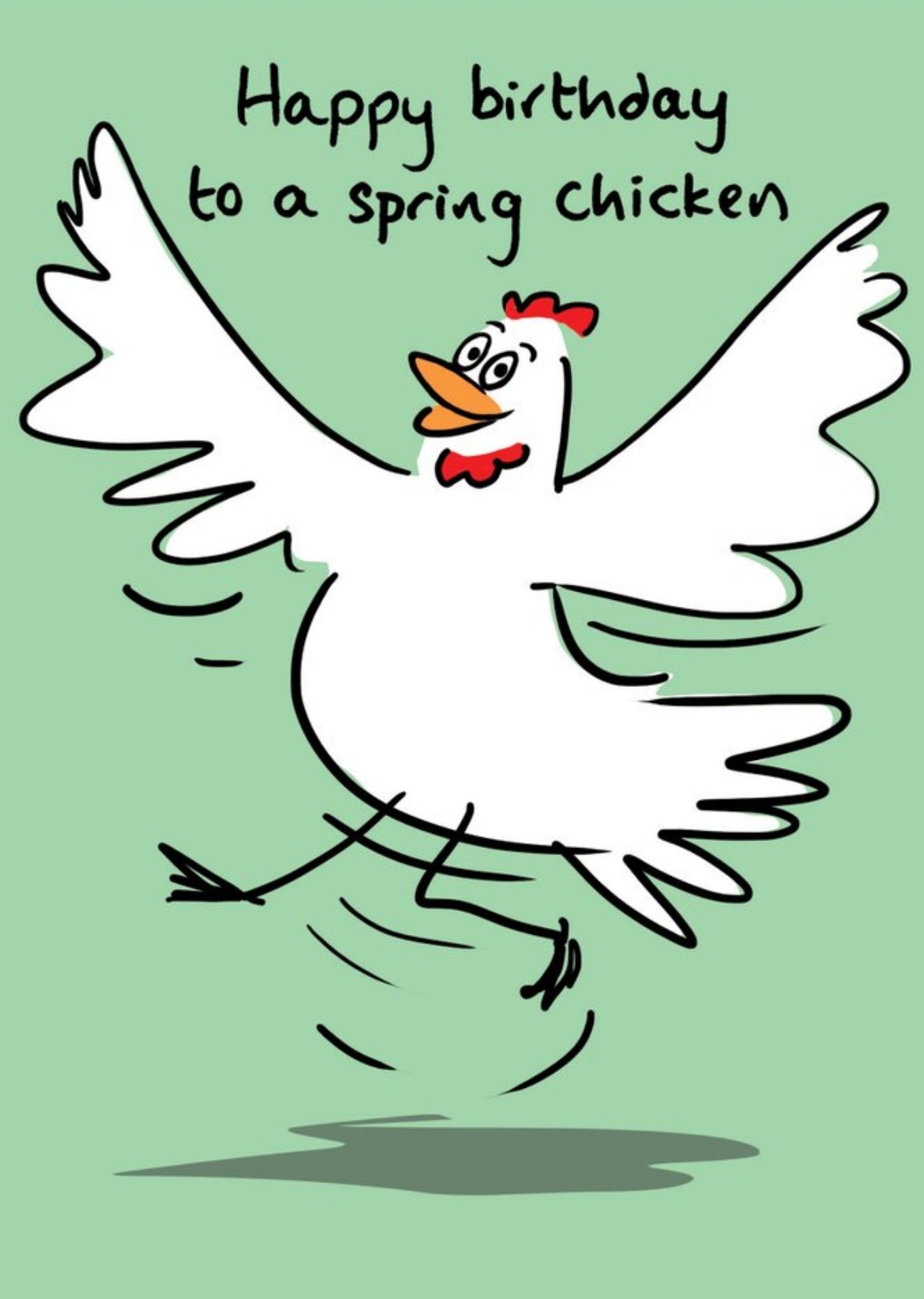 Illustration Of A Spring Chicken Birthday Card Ecard