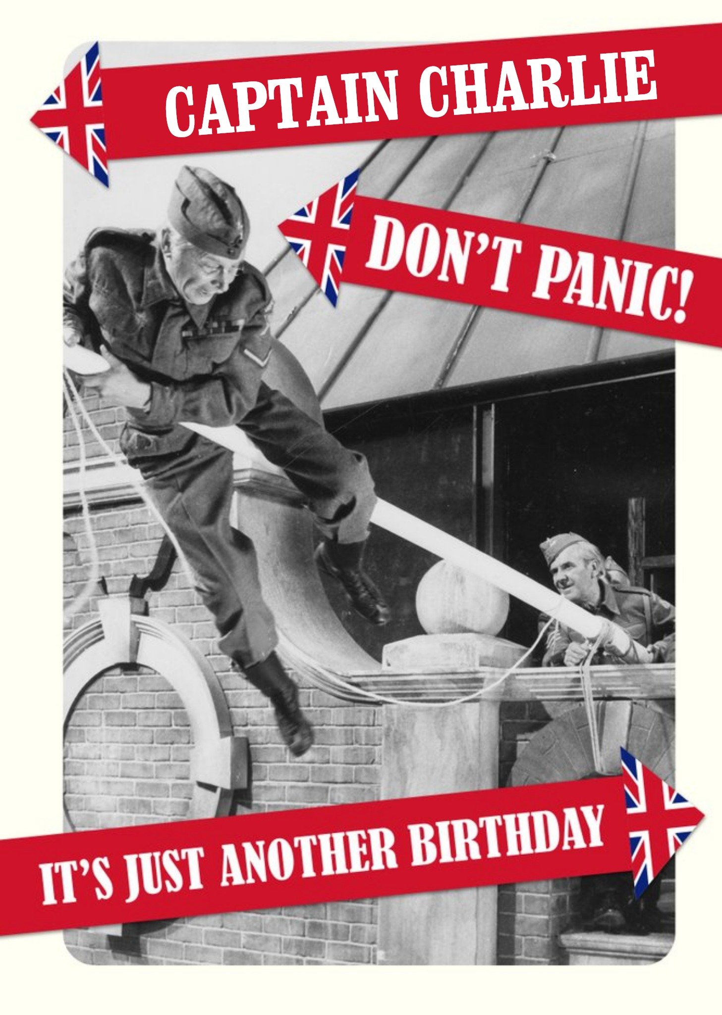 Other Retro Humour Dad's Army Don't Panic Birthday Card, Large