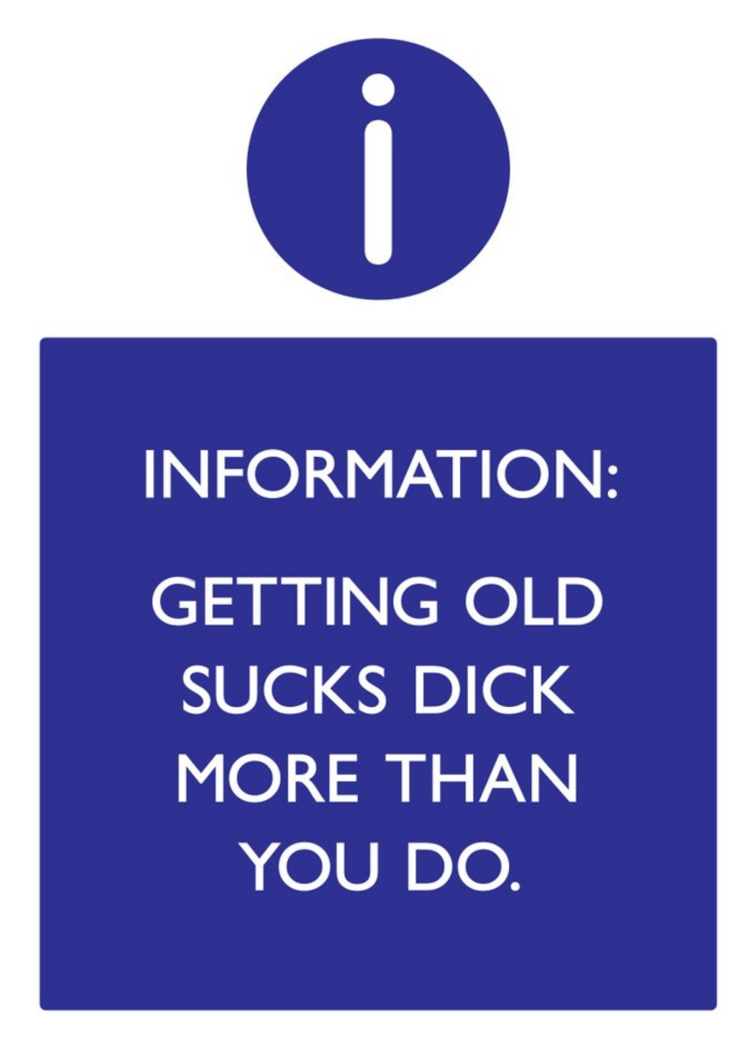 Brainbox Candy Rude Funny Getting Old Sucks Dick More Than You Do Card Ecard