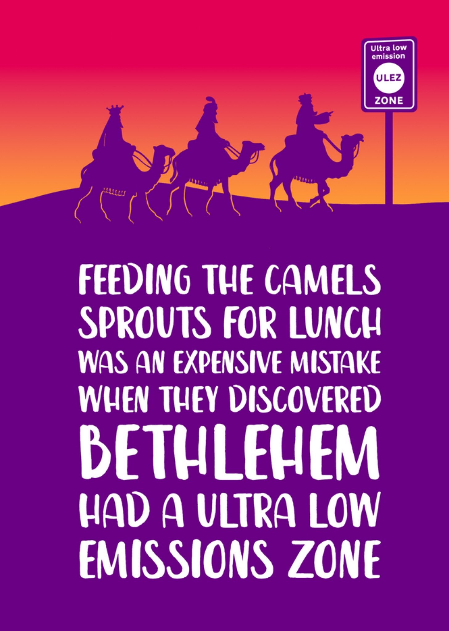 Moonpig Feeding The Camels Sprouts Was An Expensive Mistake Christmas Card Ecard